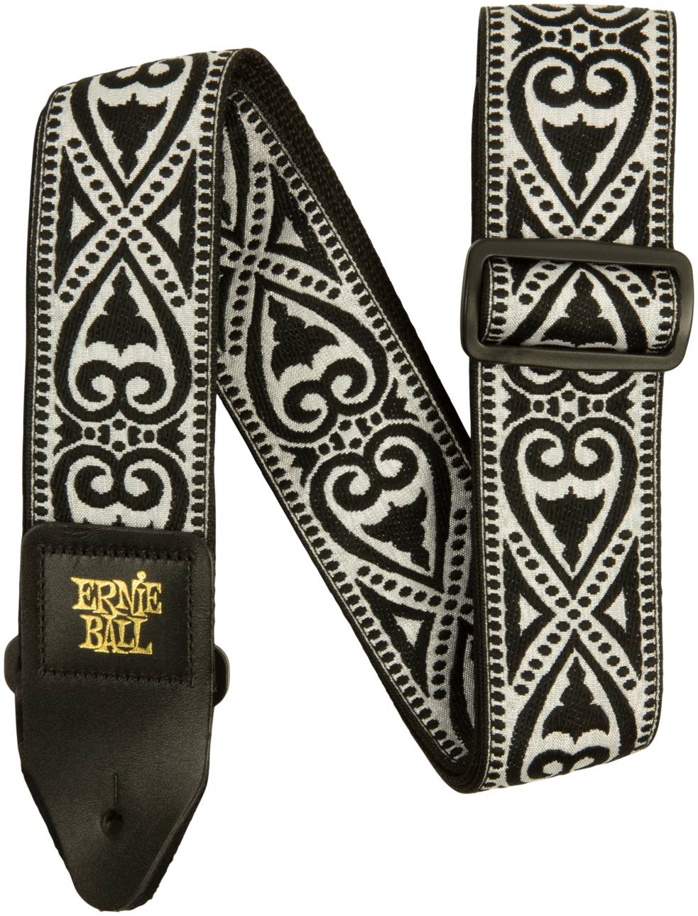 

ERNIE BALL 5345 Jacquard Black Heart - Ремень для гитары, Разноцветный