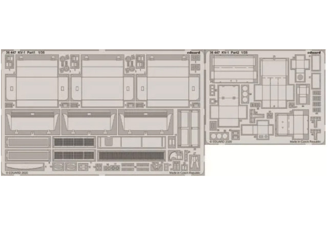 

Фототравление Eduard 36447 KV-1 1/35