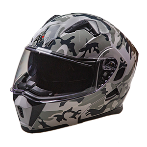 

Шлем AiM JK906S Camouflage Glossy XS, Черный;серый;серебристый