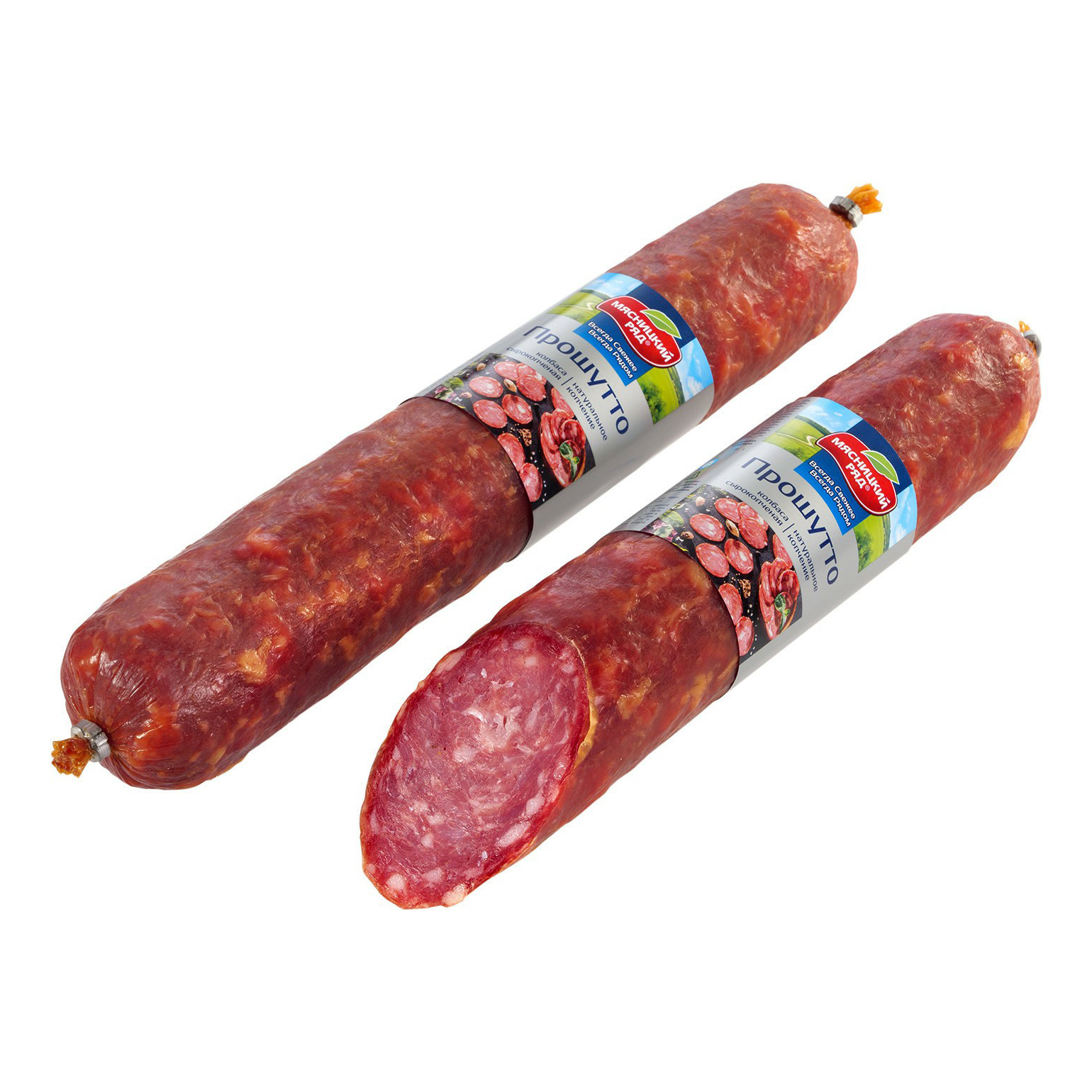 

Колбаса сырокопченая Мясницкий Ряд Прошутто полусухая +-300 г