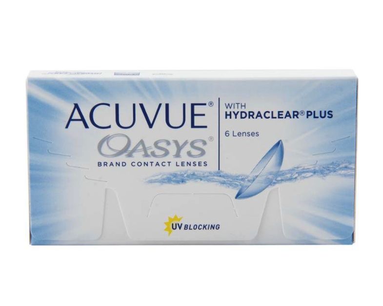 Купить Oasys 6 линз + Biotrue, Acuvue Oasys (6 линз) + Biotrue 300 мл.(8.4, -2.50)