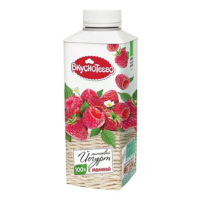 

Питьевой йогурт Вкуснотеево малина 1,5% 750 г