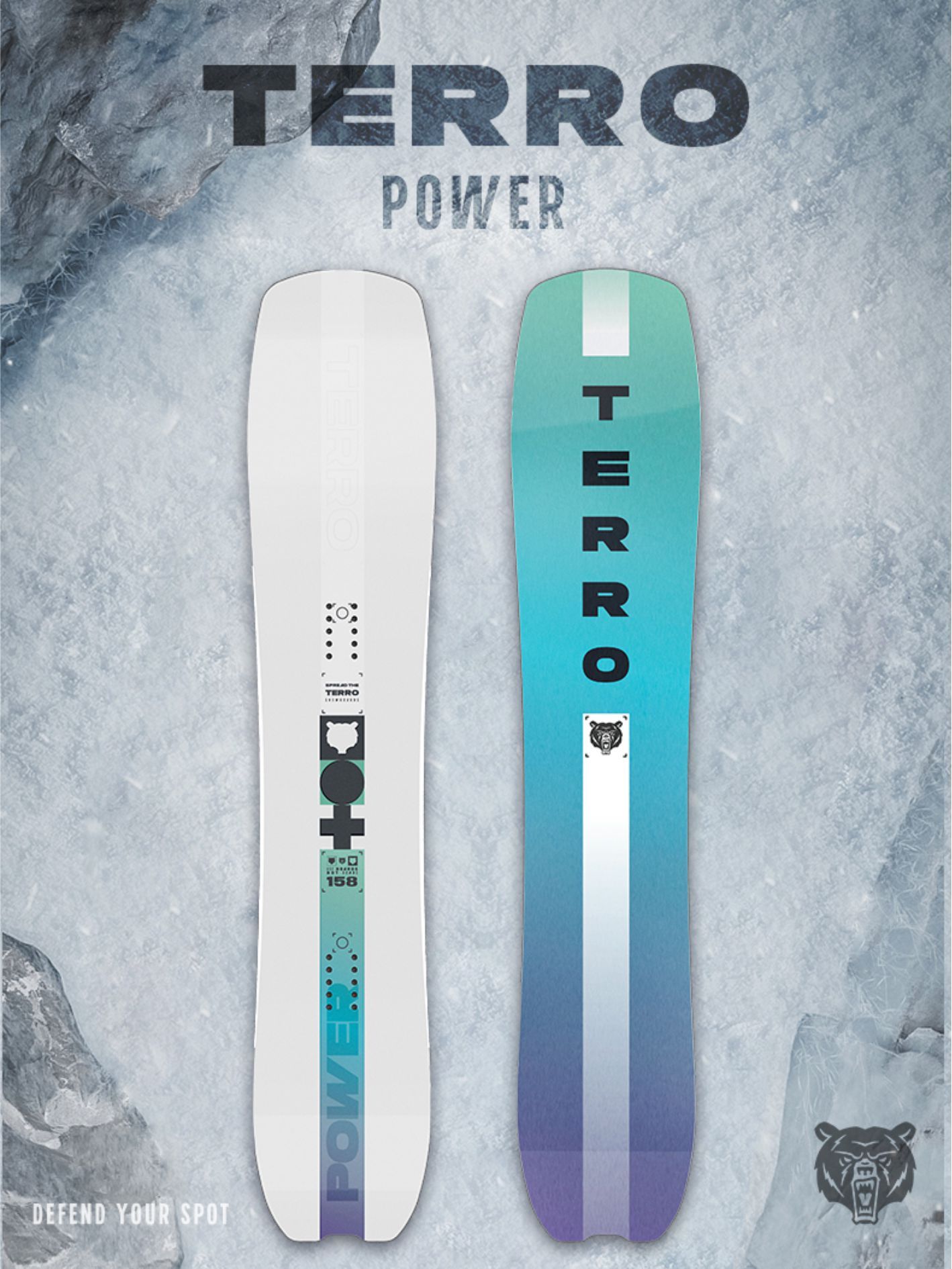 

Сноуборд TERRO - POWER 24/25 158, Серый;голубой;фиолетовый, POWER24/25