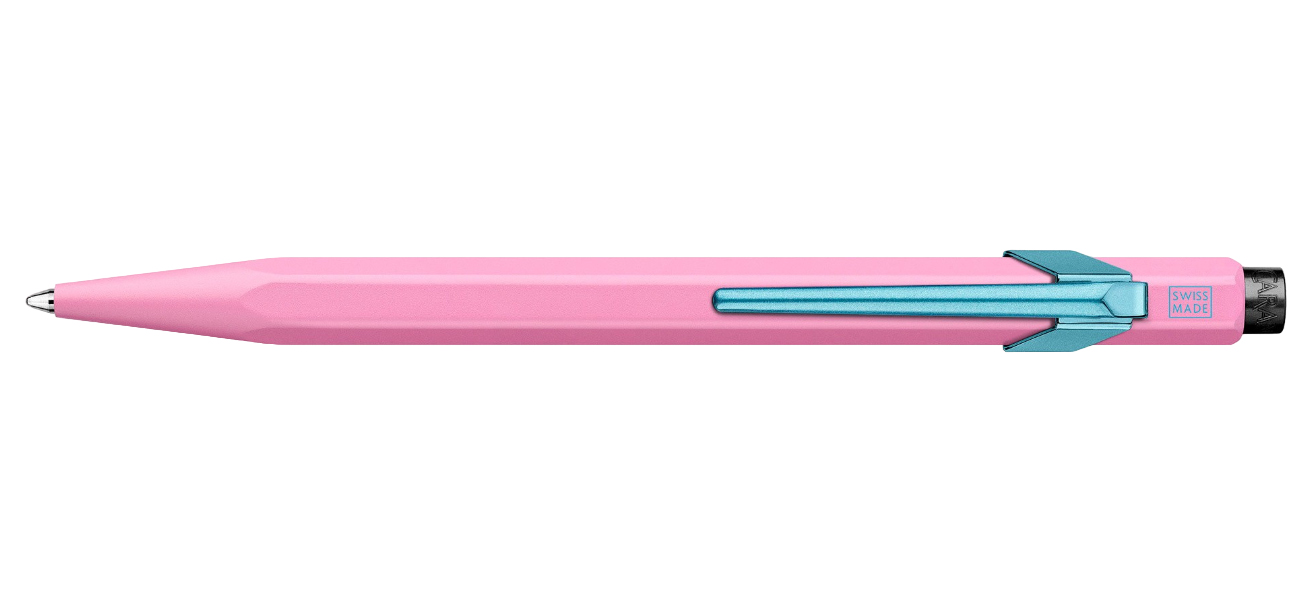 

Ручка шариковая Carandache Office 849 Claim your style 2 (849.536) Hibiscus Pink M синяя