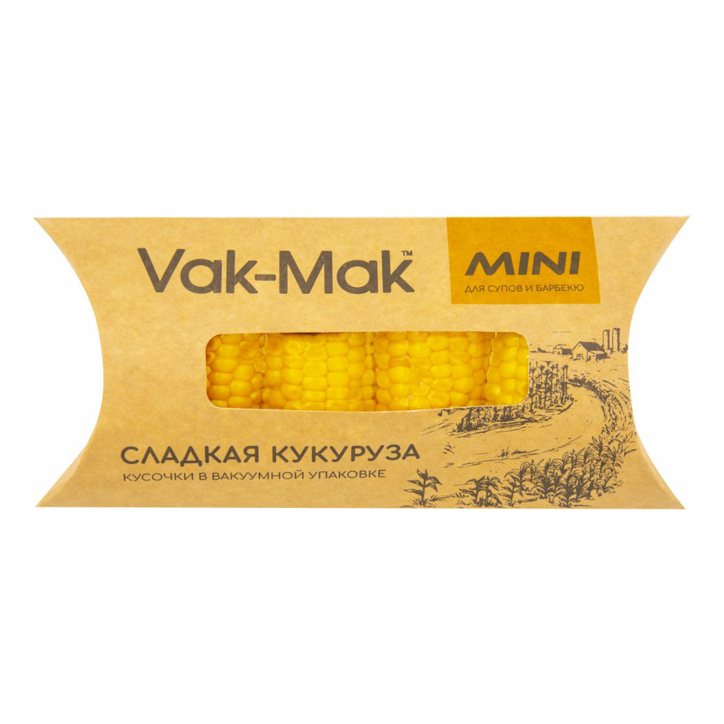 

Кукуруза Vak-Mak сладкая вареная кусочки 240 г