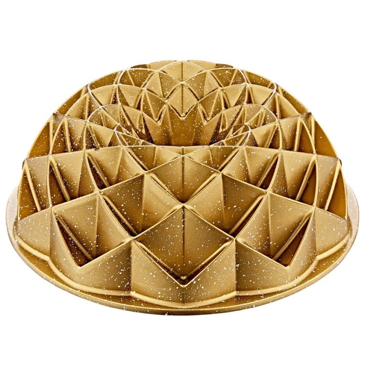 

Форма для кекса 24 см антипригарное покрытием золотая O.M.S. Collection "GRANIT CAKE MOUL
