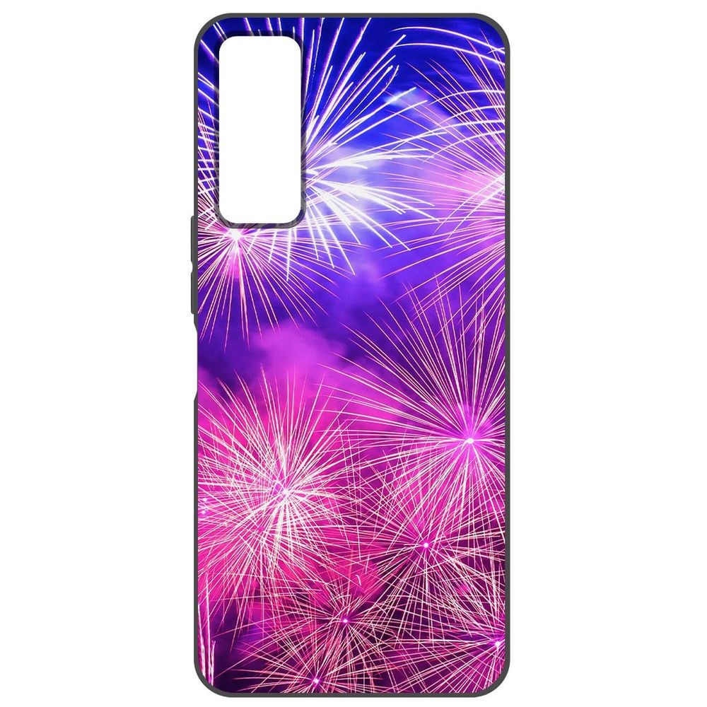 

Чехол-накладка Софт Салют для TCL 30+, Черный