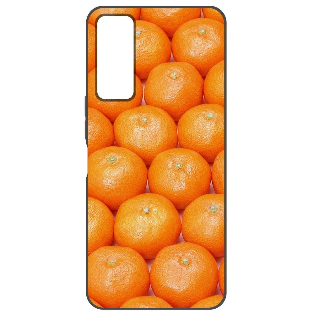 

Чехол-накладка Софт Мандаринки для TCL 30+, Черный