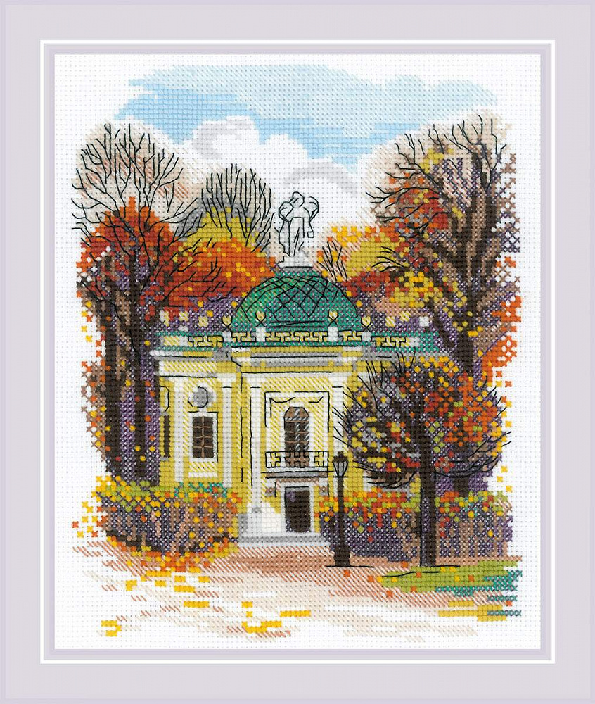 

Вышивка крестом «РИОЛИС» Усадьба Кусково. Эрмитаж 18х22 см
