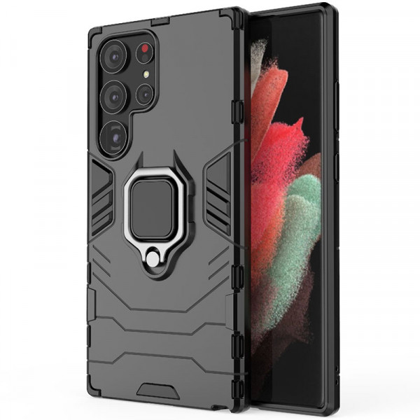 Противоударный чехол Epik Transformer Ring для Samsung Galaxy S23 Ultra