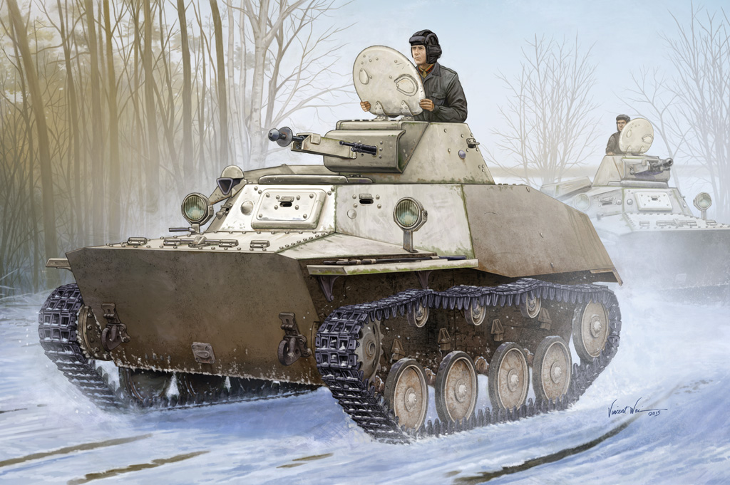 

Сборная модель HobbyBoss 1/35 Советский лёгкий танк Т-40С 83826