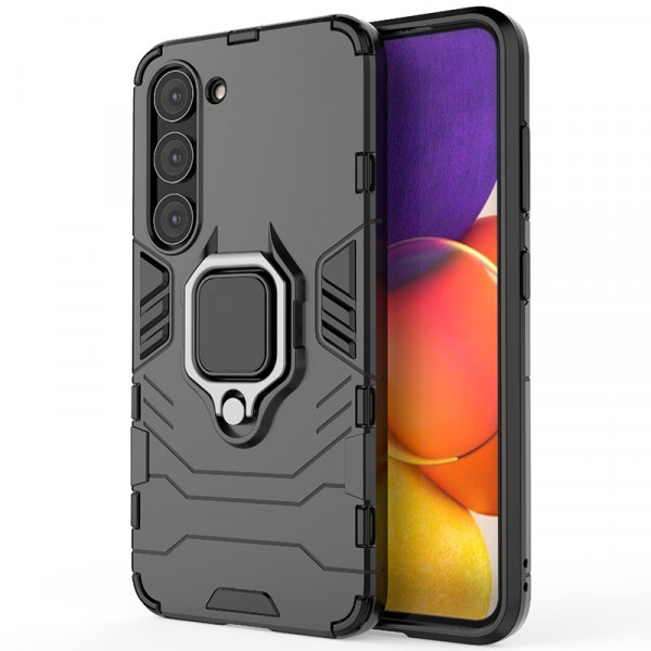 

Противоударный чехол Epik Transformer Ring для Samsung Galaxy S23, Черный