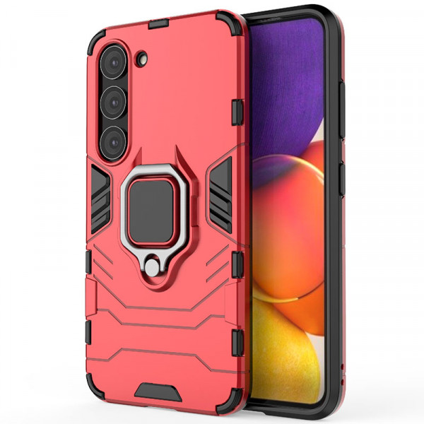 

Противоударный чехол Epik Transformer Ring для Samsung Galaxy S23, Красный