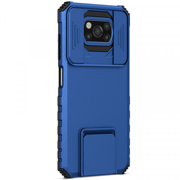 

Противоударный чехол Epik CamShield Holder для Poco X3 (NFC) Pro, Синий