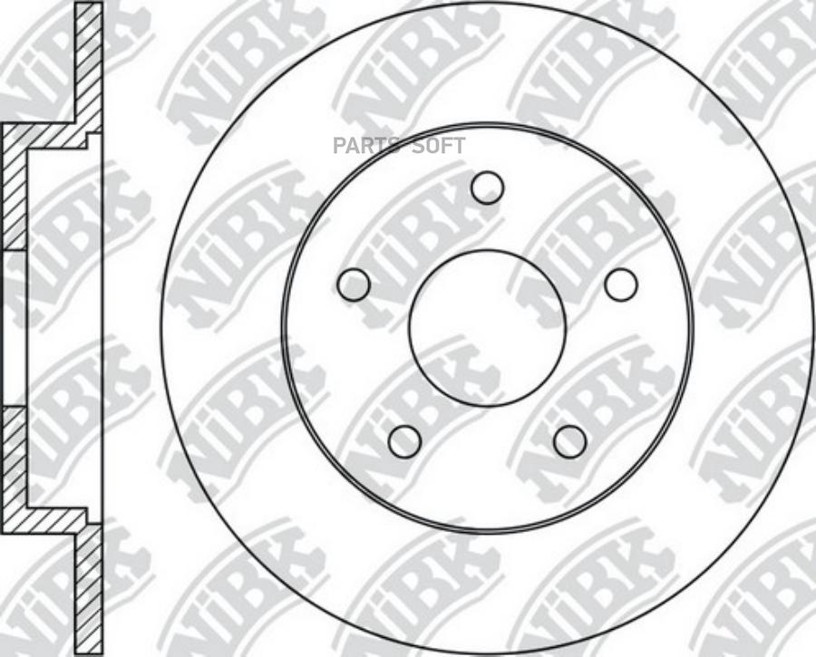 

Тормозной диск NiBK комплект 1 шт. RN1189