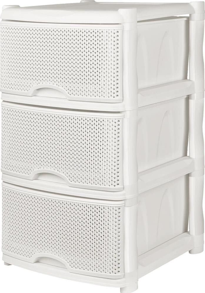 

Комод Keeplex KL378312048 Ajur трехсекционный, белое облако, KL378312048 Ajur