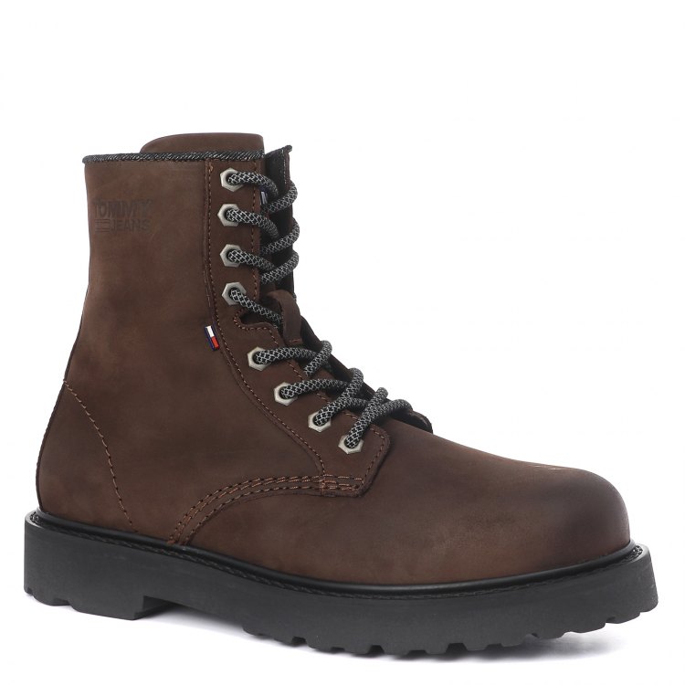 

Мужские ботинки TOMMY JEANS NUBUCK WARMLINED LACE UP BOOT EM0EM00548 коричневый р.40 EU