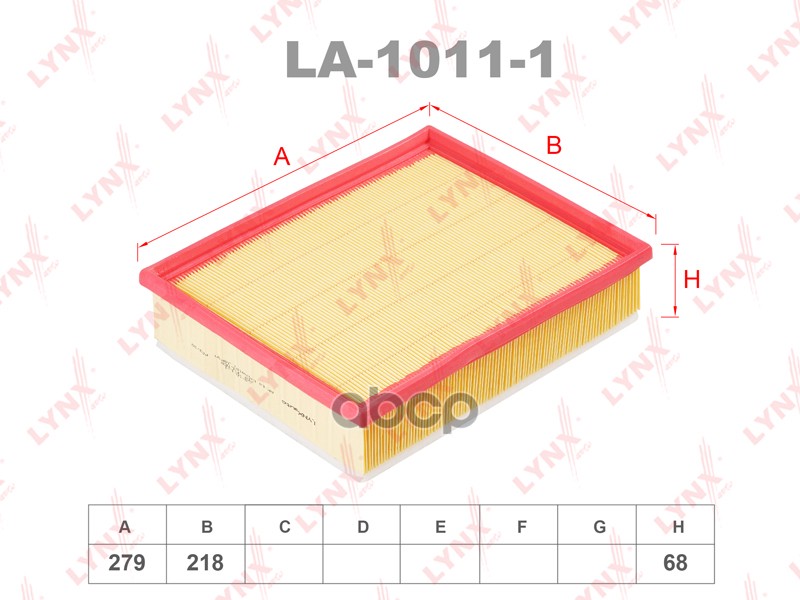 

Фильтр Воздушный LYNXauto арт. LA10111