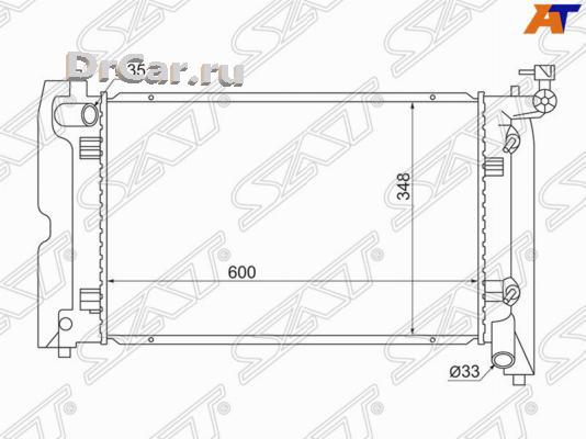 фото Sat радиатор toyota avensis/corolla usa 1zz-fe/3zz-fe/4zz-fe 03-06