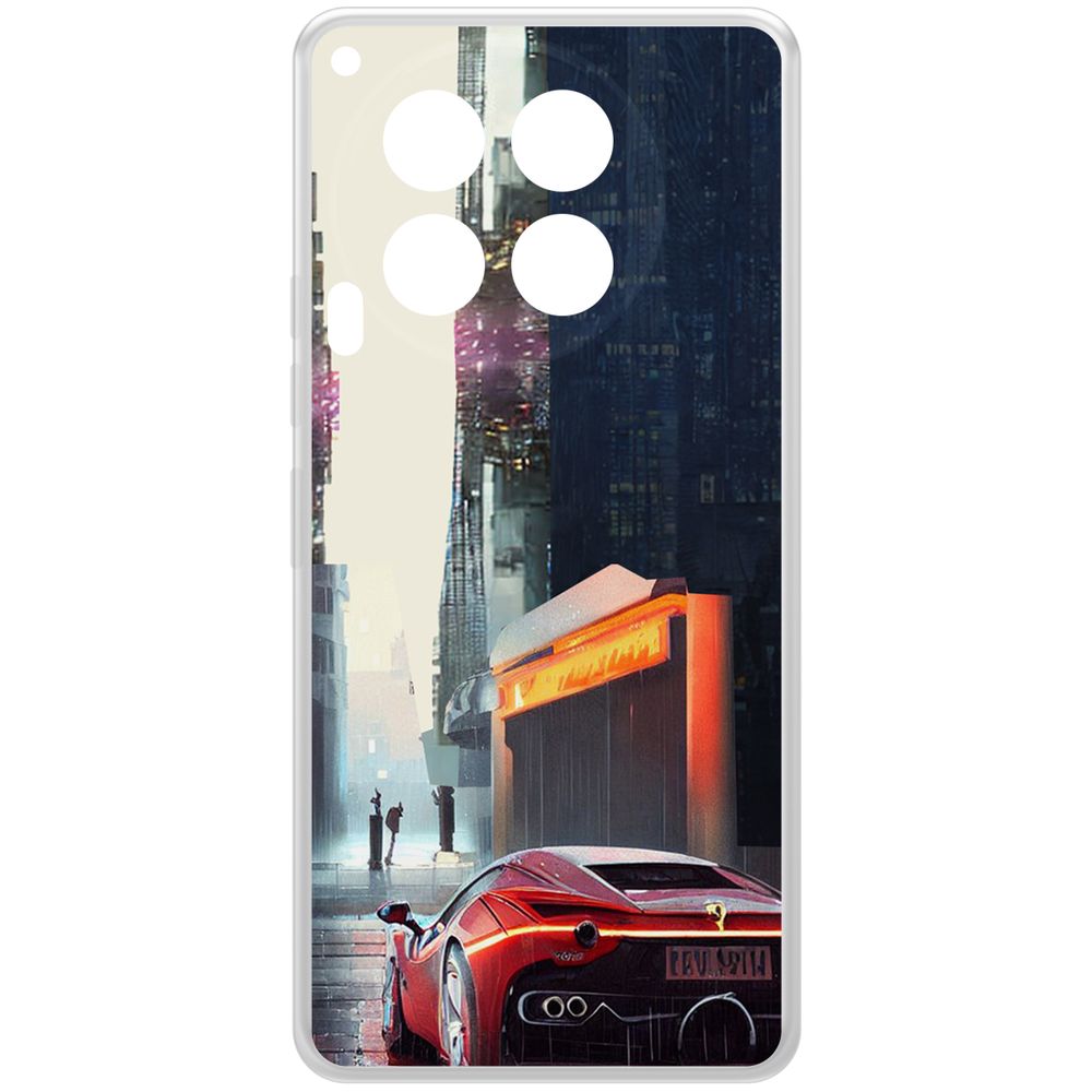 

Чехол-накладка Krutoff Clear Case Сити для TECNO Camon 30 5G, Прозрачный