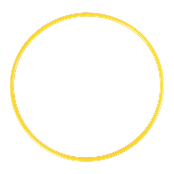 Обруч, диаметр 70 см, цвет желтый