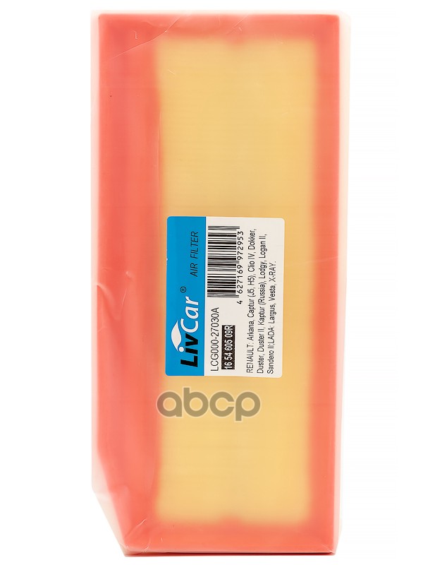 

Фильтр Воздушный Livcar Oem 16 54 605 09r Renault LivCar арт. LCG00027030A