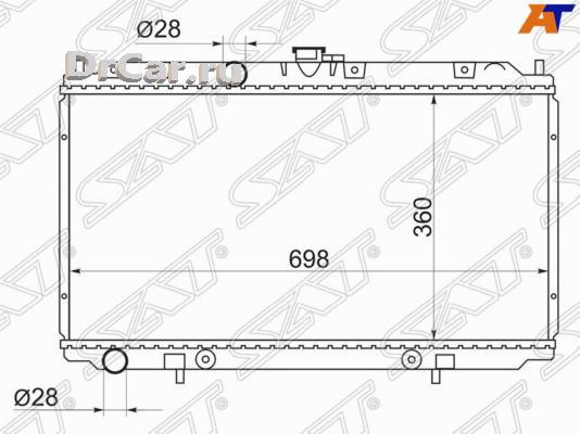 SAT Радиатор NISSAN ALMERA N16 00-06/PRIMERA 02- 100043151717