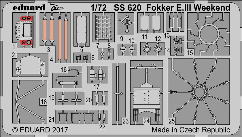 

Фототравление Eduard Fokker E. III Weekend