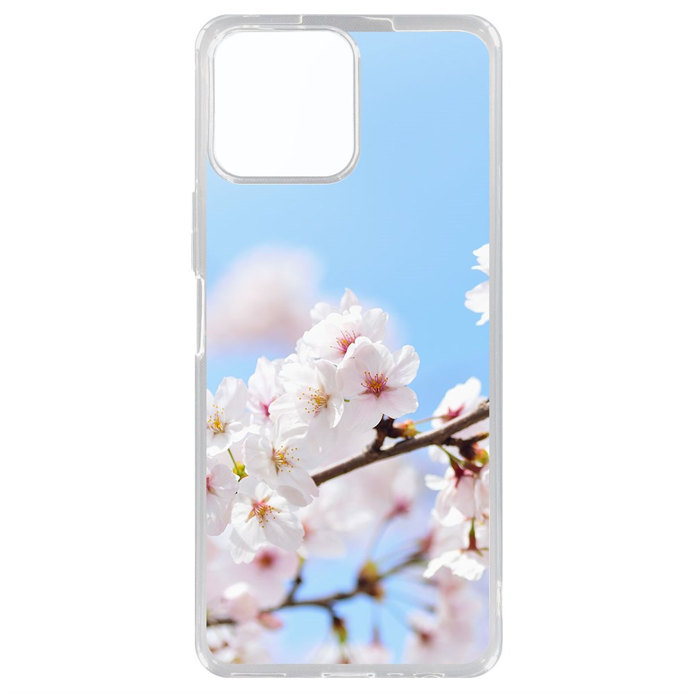 фото Чехол-накладка krutoff clear case цветение для honor x8