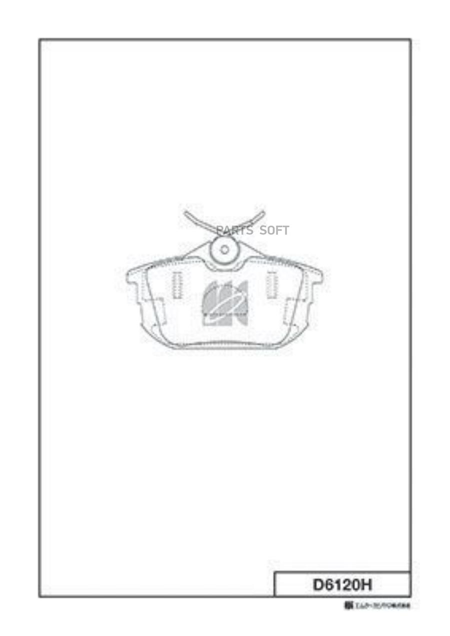 

Колодки Тормозные Mitsubishi Carisma Da1/2/4/5a 95- Kashiyama Kashiyama арт. D6120H