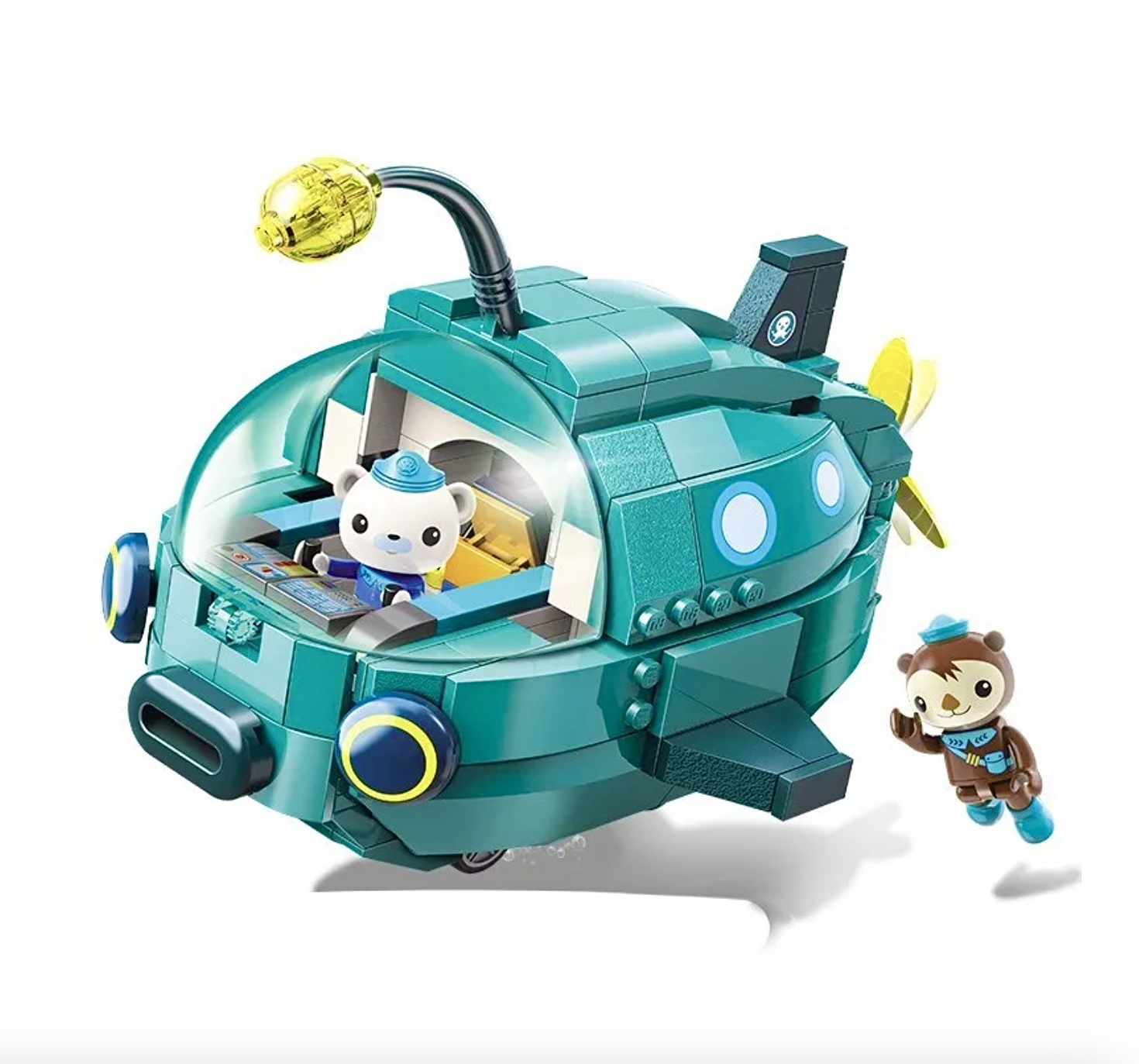 Конструктор RanCap Октонавты подводная лодка Капитан Барнаклз + 2 фигурки 323 эл