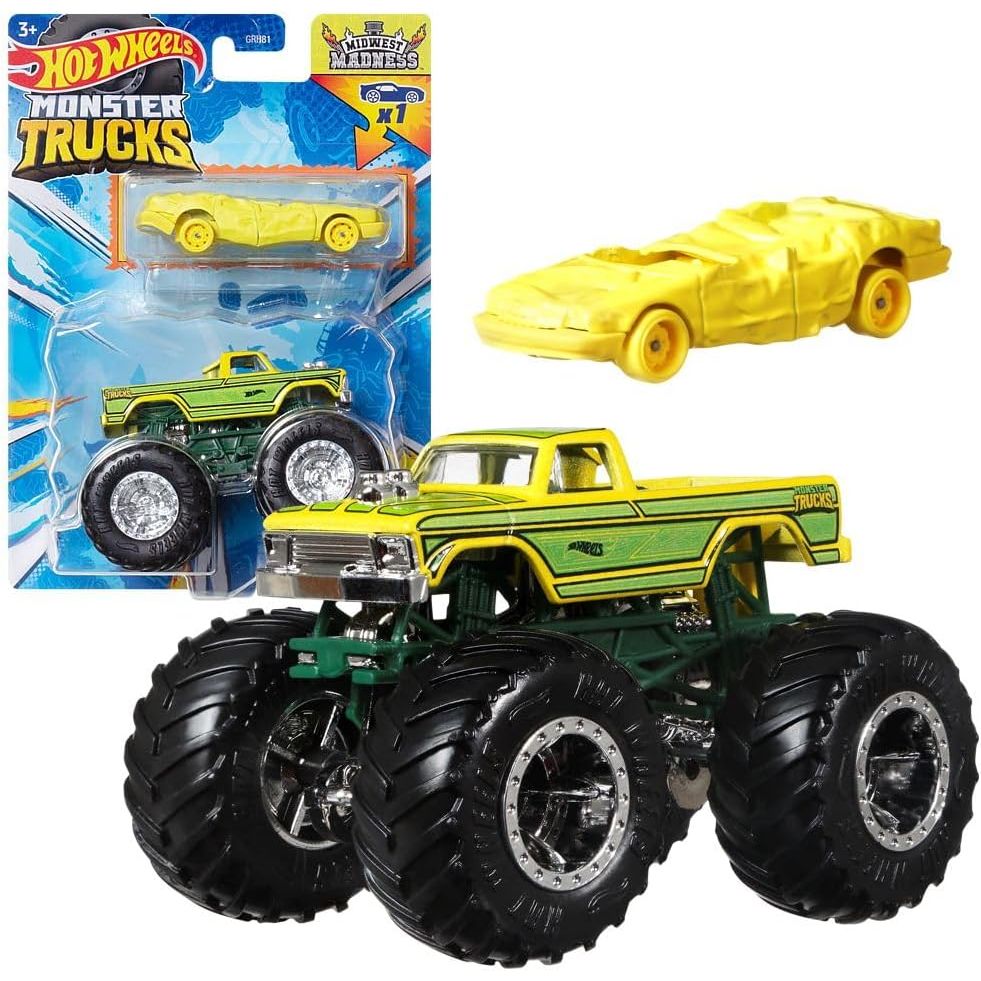 

Набор машинок Hot Wheels Monster Trucks Midwest Madness HWN42, Monster Trucks Midwest Madness