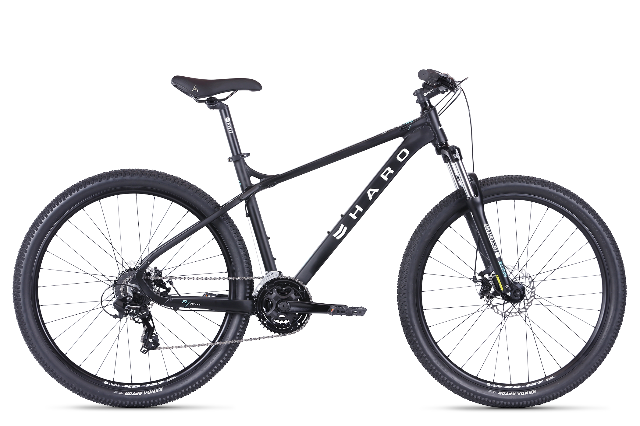 Велосипед HARO Flightline Two 27,5 DLX 2021 Цвет матовый черный Размер 14