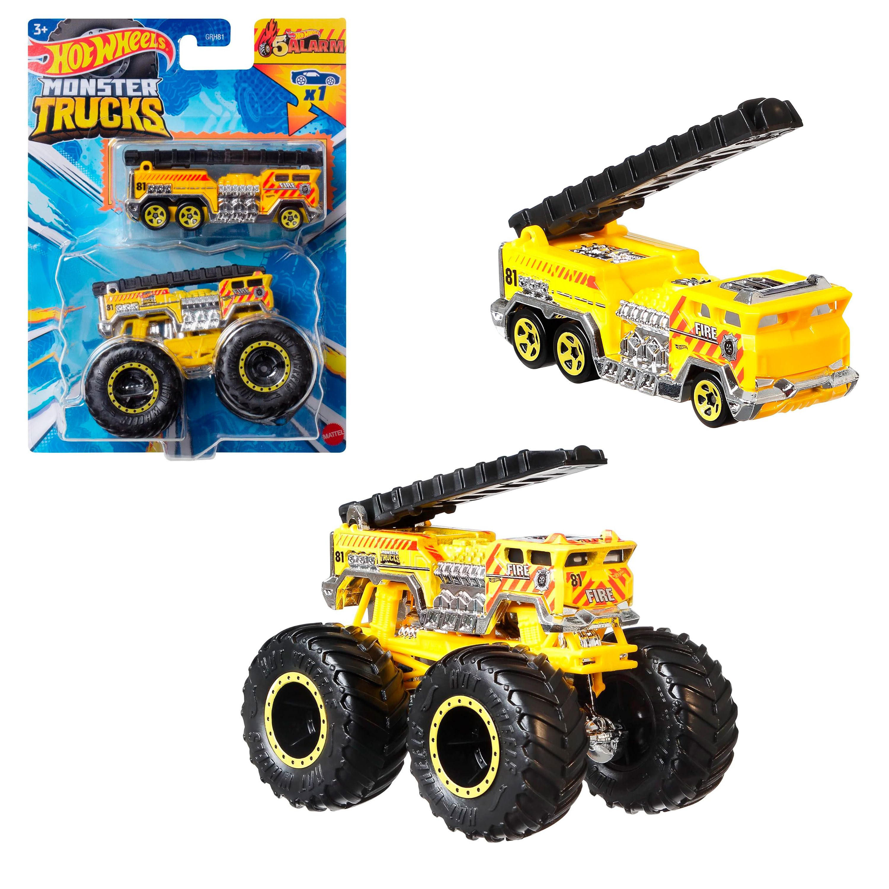 

Машинка Hot Wheels Monster Trucks 5 Alarm 1:64, HWN39, Monster Trucks 5 Alarm 1:64