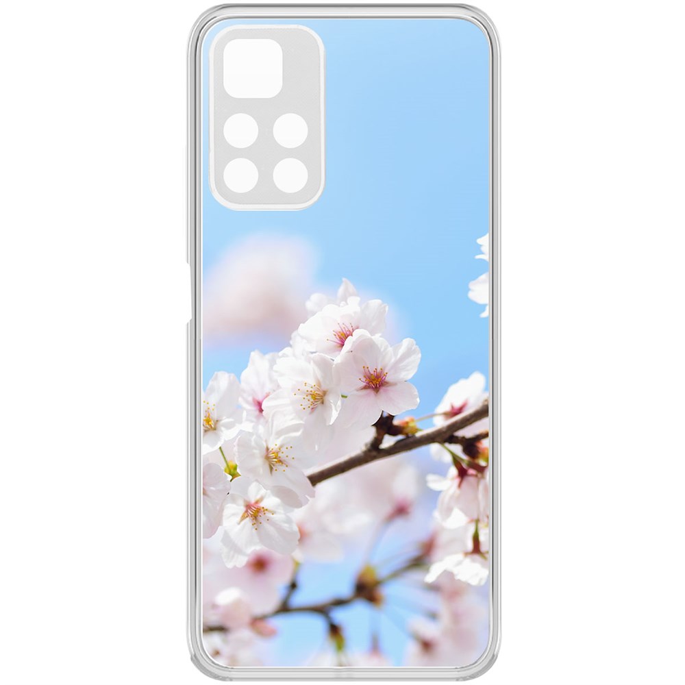 

Чехол-накладка Krutoff Clear Case Цветение для Poco M4 Pro 5G, Прозрачный