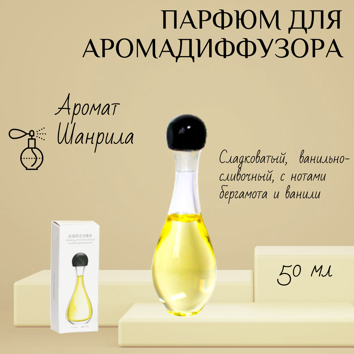 

Сменный аромат для автоматического диффузора Шангрила ART005