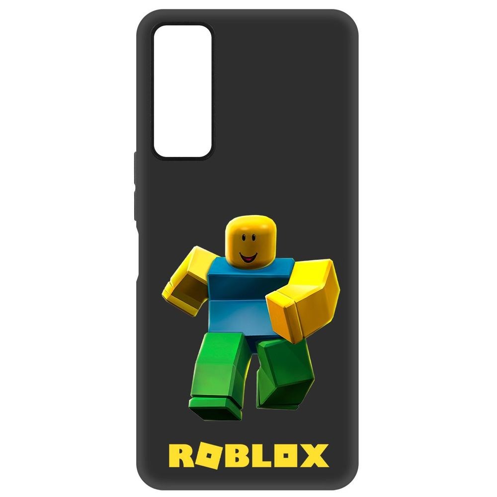 

Чехол-накладка Софт Roblox-Классический Нуб для TCL 30+, Черный