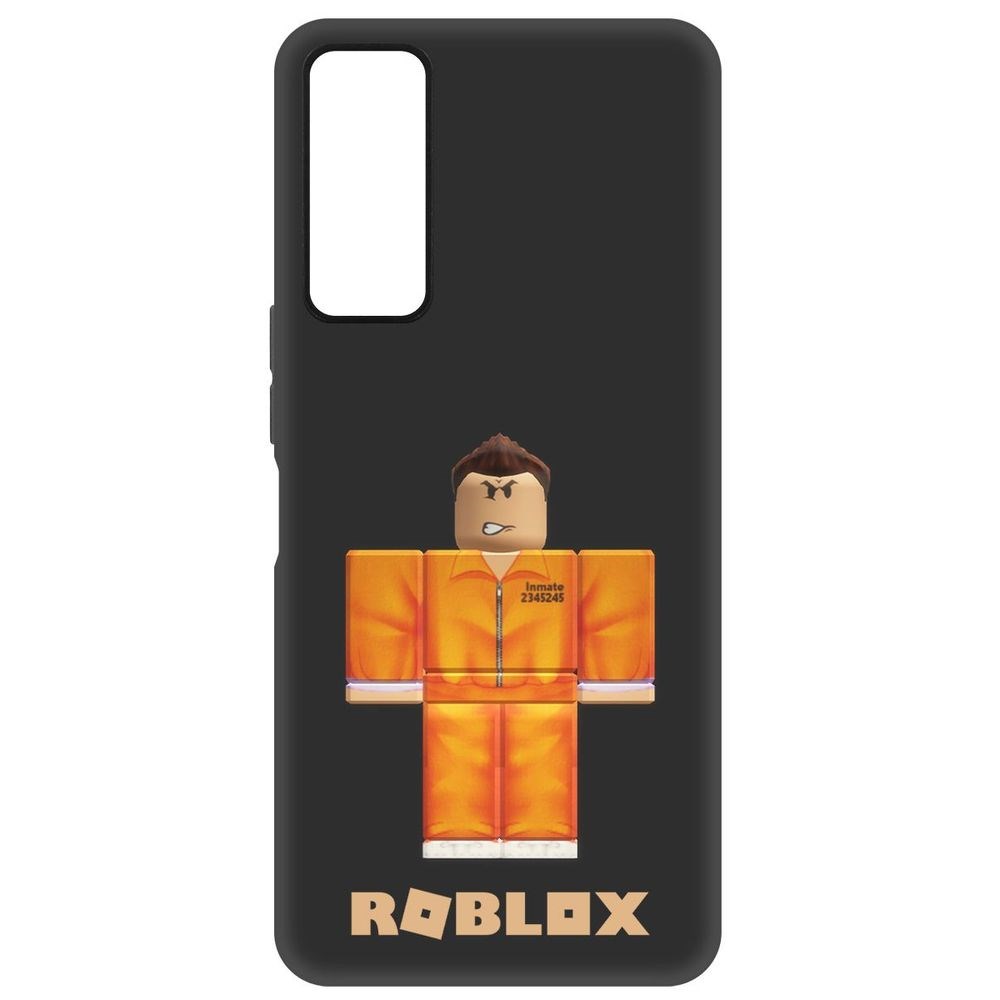 

Чехол-накладка Софт Roblox-Заключенный для TCL 30+, Черный