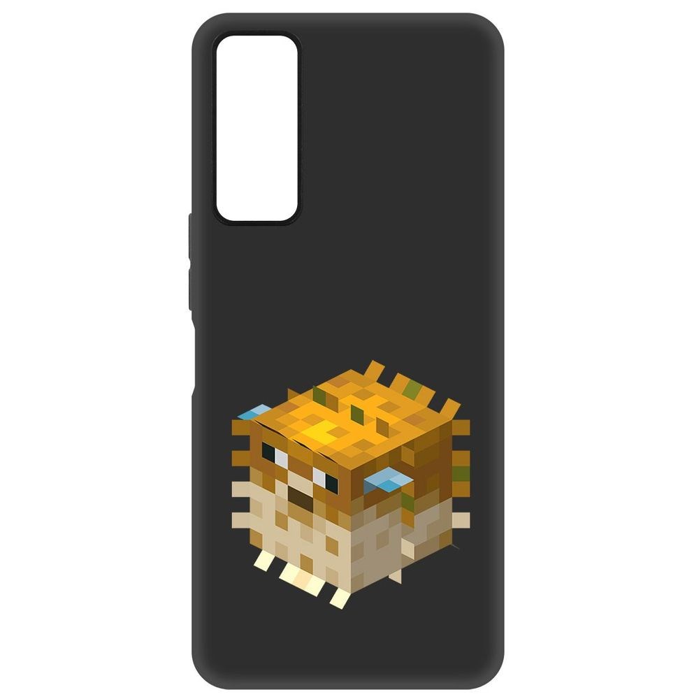 

Чехол-накладка Софт Minecraft-Иглобрюх для TCL 30+, Черный