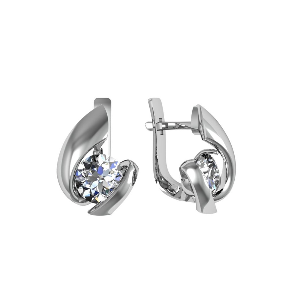 

Серьги из серебра с фианитом ПРИВОЛЖСКИЙ ЮВЕЛИР 301297-FA11, 301297-FA11