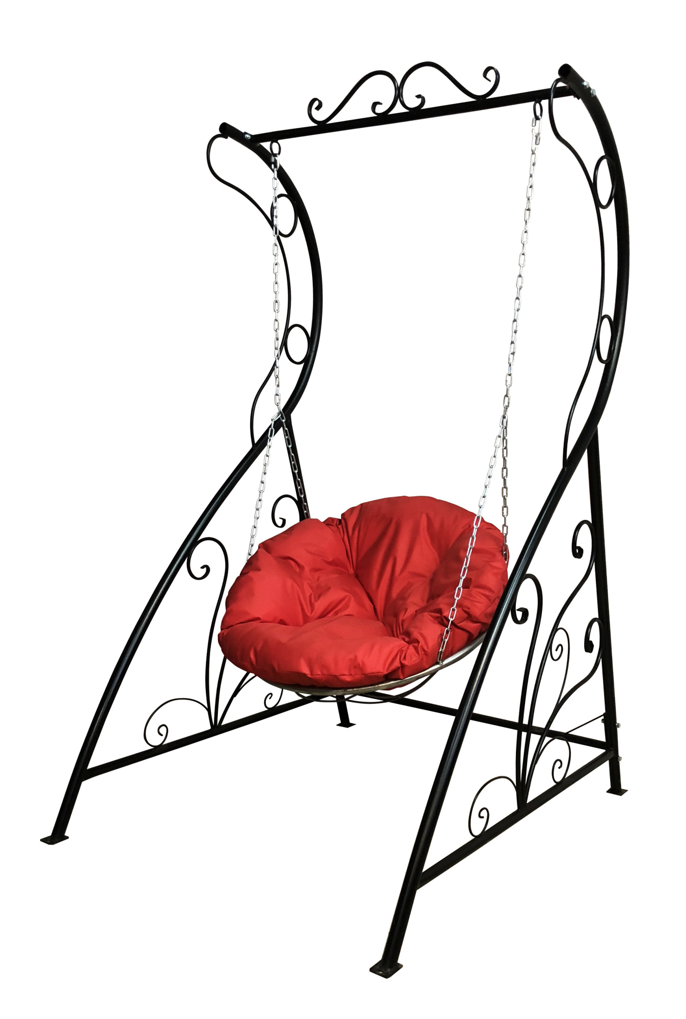 Садовые качели M-group Пуф 17119999 190х126х134 см черный