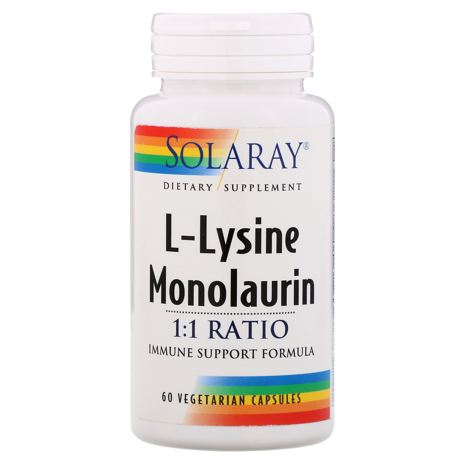 

L-Lysine Monolaurin 1:1 Ratio Solaray капсулы 60 шт.