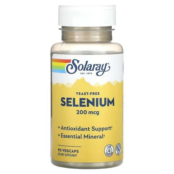 Selenium Solaray 200 мкг капсулы 90 шт.