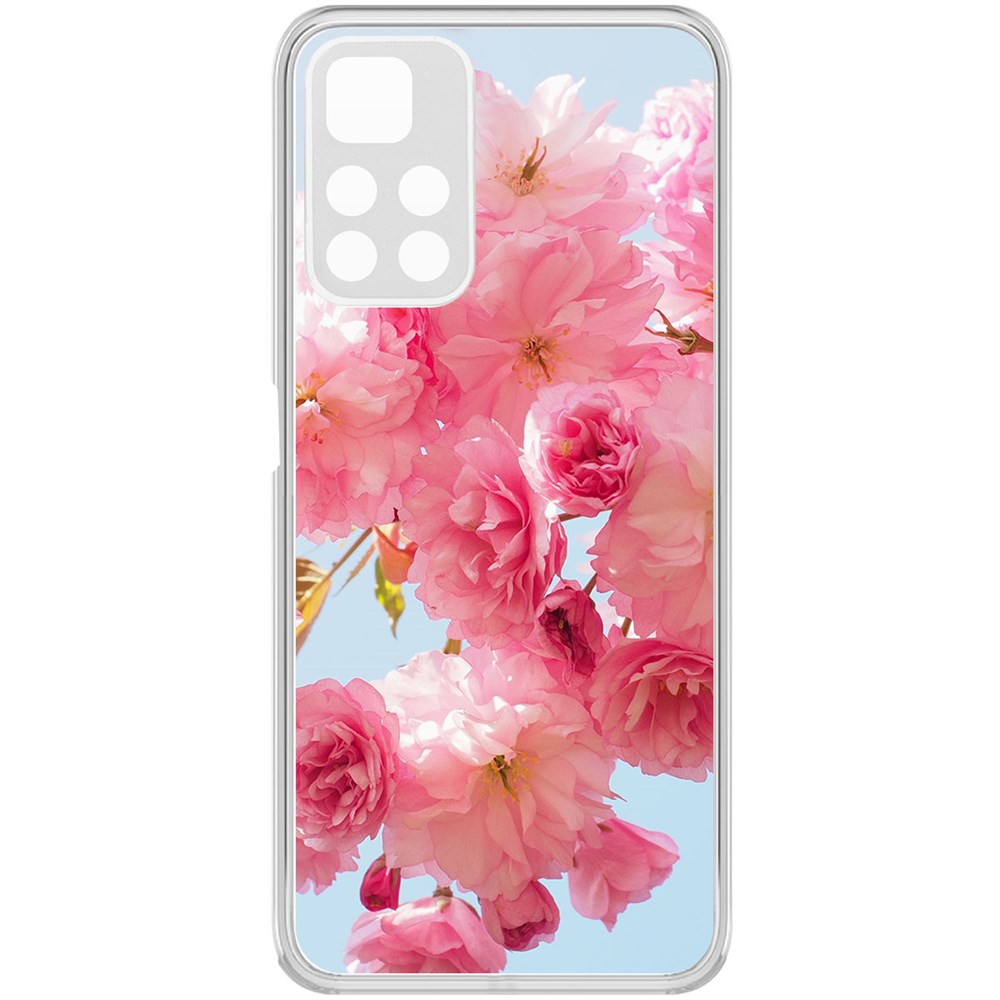 

Чехол-накладка Krutoff Clear Case Сакура для Poco M4 Pro 5G, Прозрачный