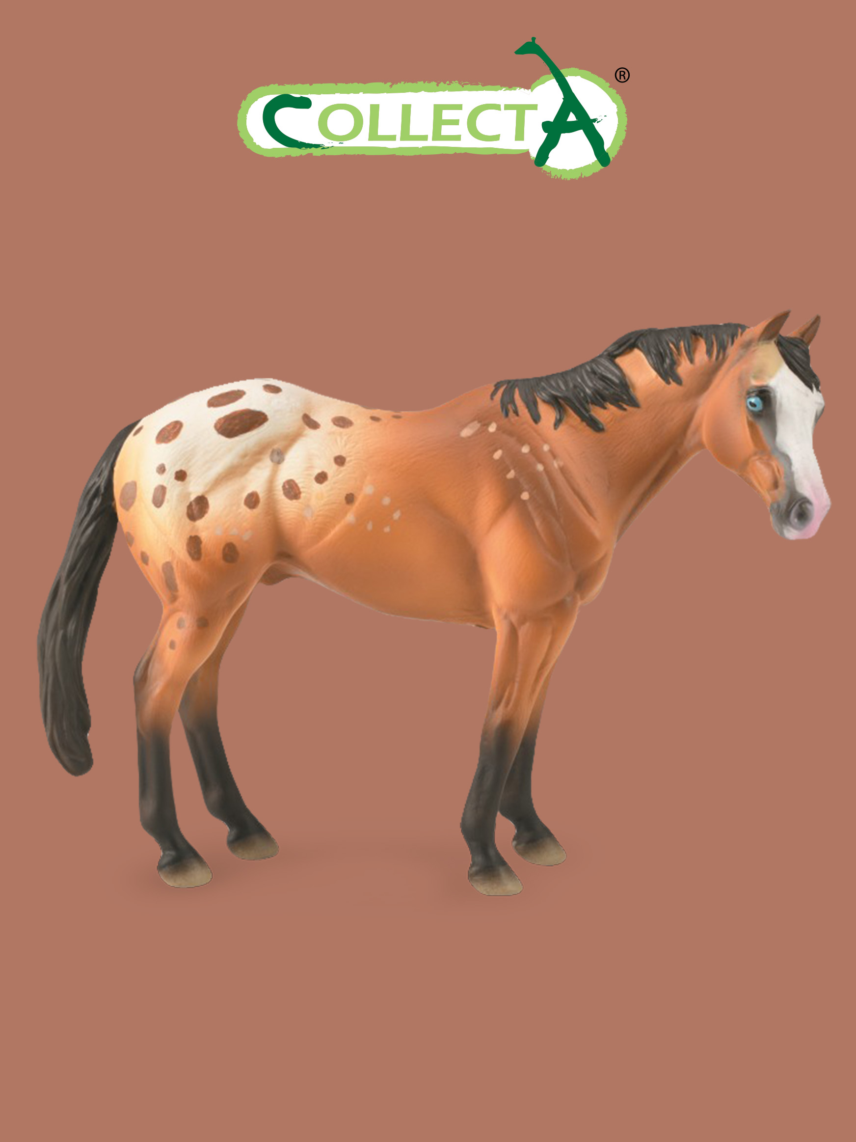 Фигурка Collecta животного Лошадь Светло-коричневый жеребец Аппалузы жеребец морган фигурка лошади