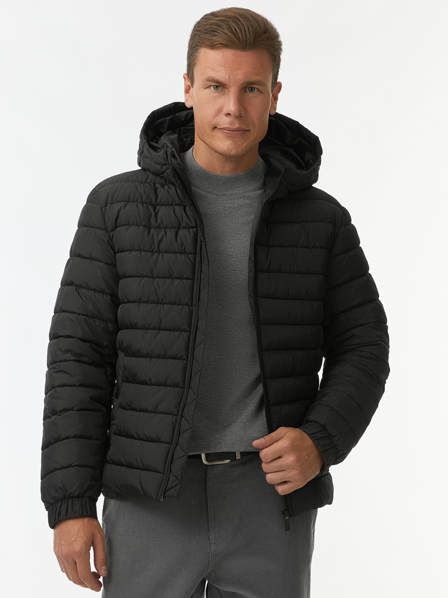 

Куртка мужская oodji 1L122013M черная 2XL, Черный, 1L122013M