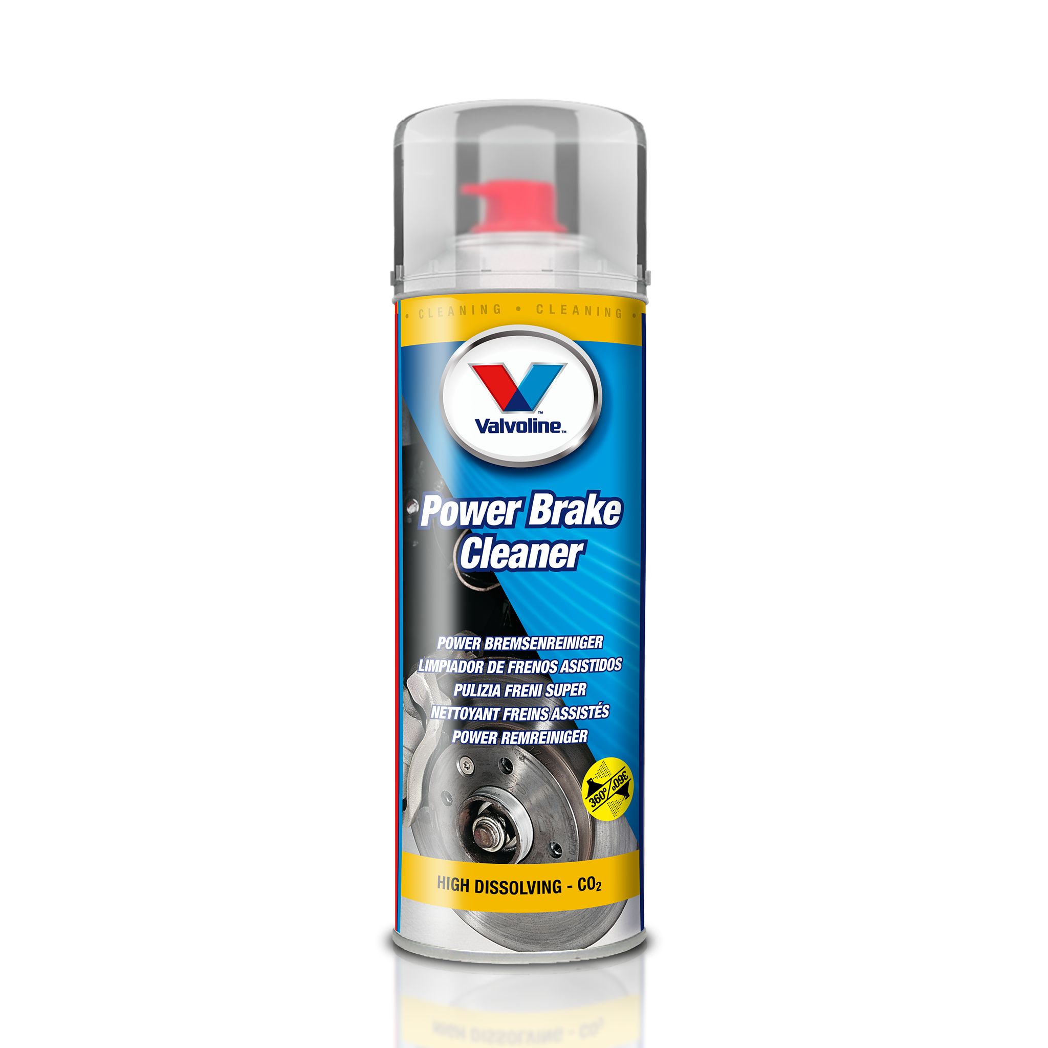Очиститель для тормозной системы VALVOLINE POWER BRAKE CLEANER, аэрозоль, 500мл