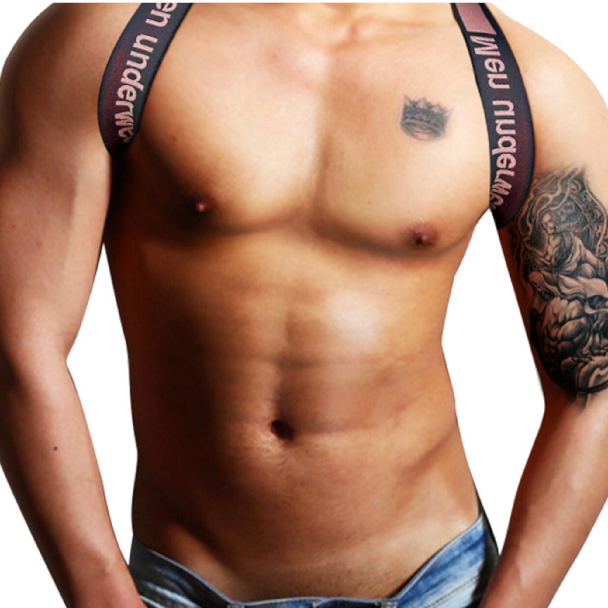 

Мужская портупея розовая PUMP! MP98-22 S-XXL, Розовый, MP98