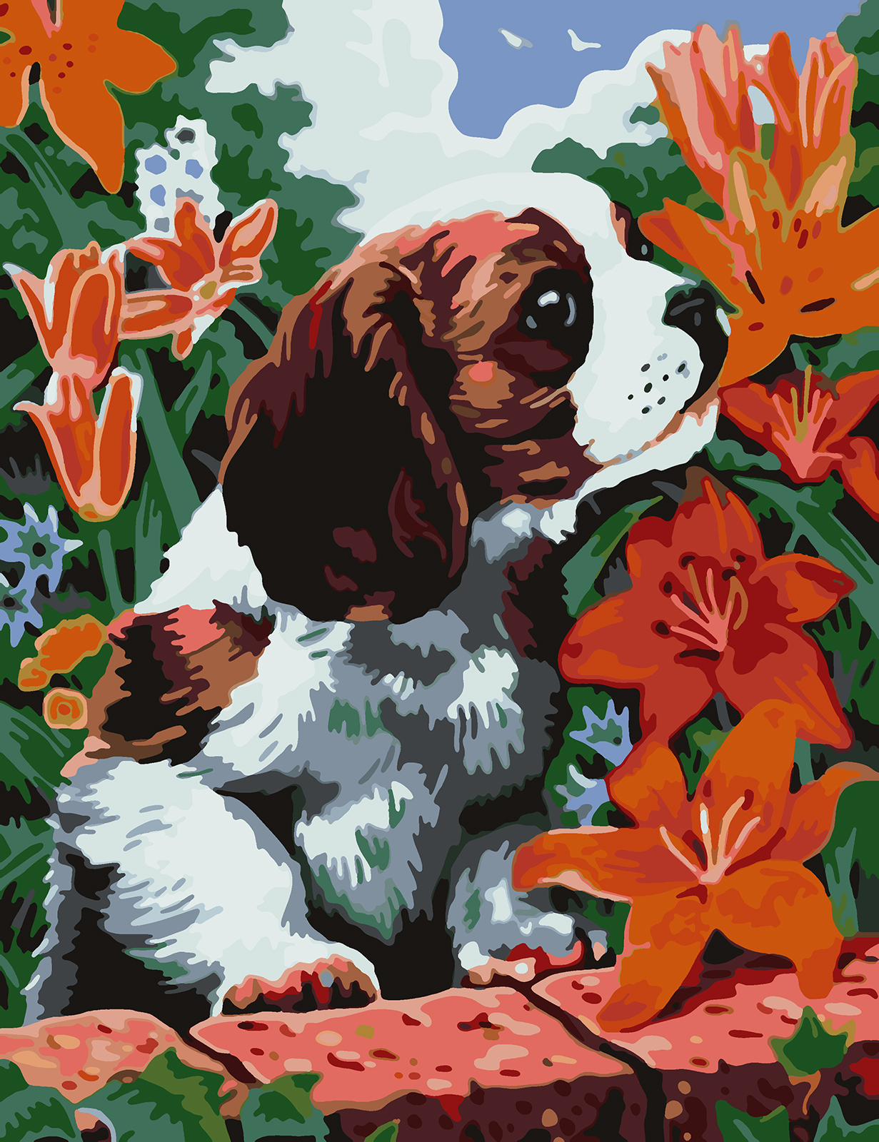 

Картина по номерам Красиво Красим Щенок И Лилии, 80 х 100 см, Щенок И Лилии