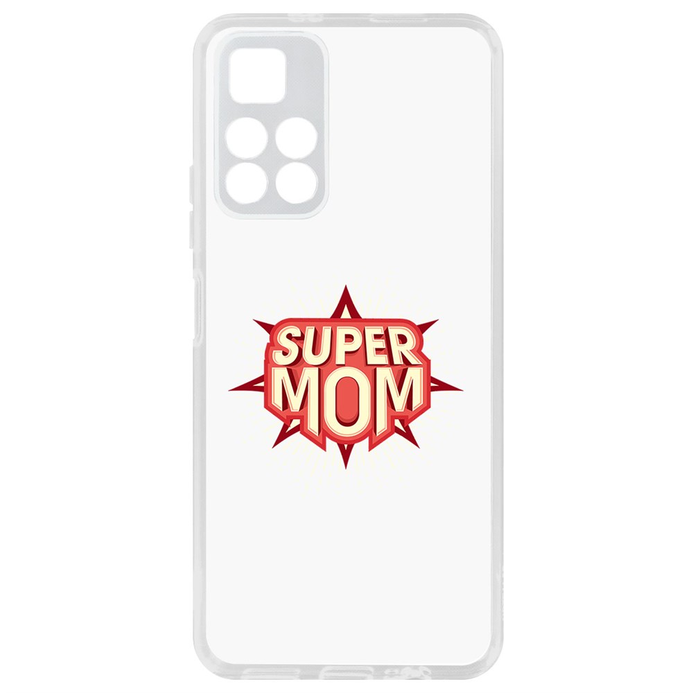 фото Чехол-накладка krutoff clear case супер мама для xiaomi redmi note 11t 5g